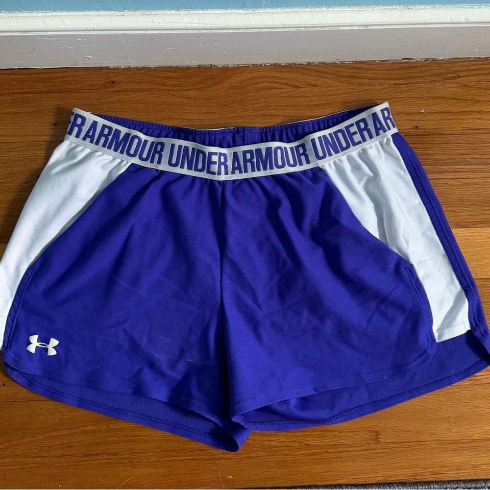 Purple Under Armour Shorts with Pockets